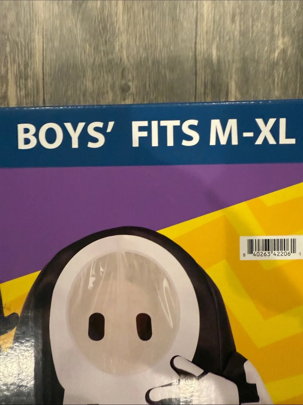 Fall Guys Skelly Foam Halloween Costume - Black & White child size
